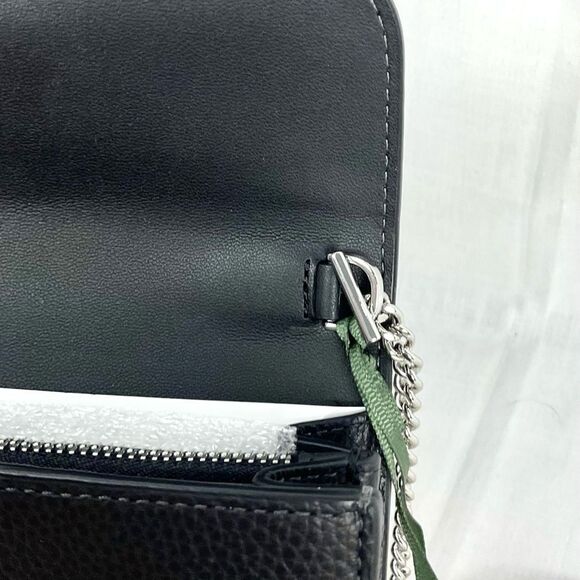 Kate Spade Minnie Mouse Clutch Crossbody Handbag Black Leather New Disney Parks - Picture 9 of 10